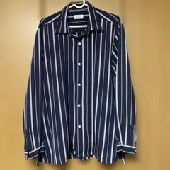 JUNRED ストライプ柄 長袖シャツ