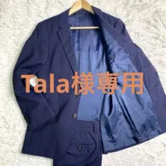 良品✨Hugo Boss スーツ セットアップ ストレッチ ストライプ 紺 S