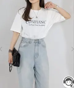 【新品】BONJOUR SAGAN CONFIANCEロゴピグメントTシャツのサムネイル