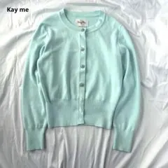 【美品】Kay me カーディガン 日本製 装飾ボタン サイズ1 レーヨン混