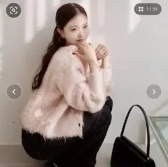 KOBE LETTUCE nanamiコラボ 2wayシャギーニット