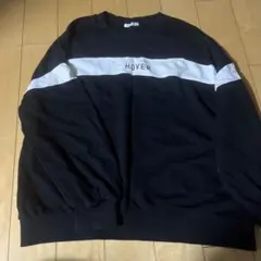 M 黒 レイヤードトレーナー