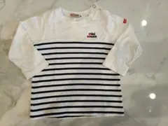 MIKI HOUSE 長袖Tシャツ ボーダー 80cmのサムネイル