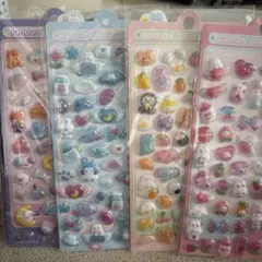 ぷっくりシール ボンドロ風シール 4種セット