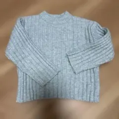 ZARA グレー リブ編み ニットセーター 12-18ヶ月