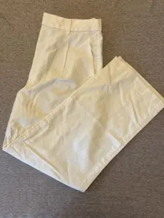 【新品未使用】ユニクロ リネンブレンドタックワイドパンツ L