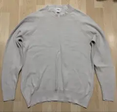 ZARA ライトグレー　コットンニットセーター