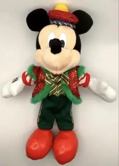 2025年クリスマス ミッキーマウス ぬいぐるみバッジ