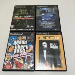 PS2ソフトセット(4本) Grand Theft Autoなど