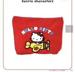 3COINS/サガラ刺繍ポーチ/ハローキティ