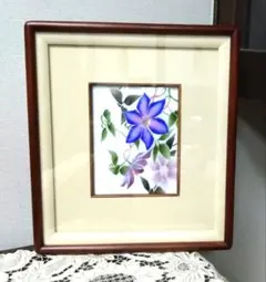 陶板画 佐賀県 嬉野琥山窯 鉄線 - メルカリ