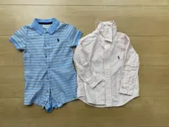 Ralph Lauren ロンパースと長袖シャツセット