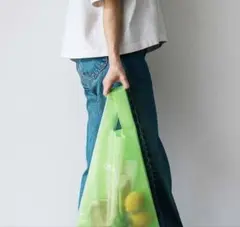 DEAN & DELUCA メッシュエコバッグ ライトグリーン