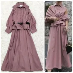 826 アメリヴィンテージ GENTLEWOMAN OVERLAP DRESS