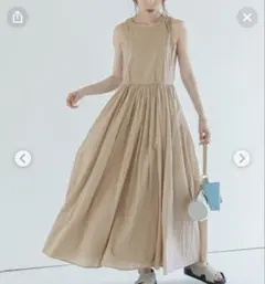 MARIHAノースリーブ ロングワンピース イエロー36 - メルカリ