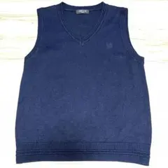 【美品】COMME CA ISM ネイビー ベスト 150