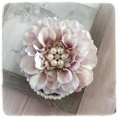 コサージュ ハンドメイド ラベンダー 卒業式 卒園式 入学式 入園式 パール