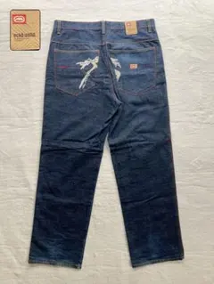 エコー　eckō unltd ヒップ　プリント バギー パンツ　デニム