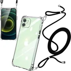 ★ iPhone12 mini ケース ショルダー クリア イン 全透明 290