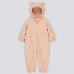 ユニクロ　ベビー　ダウン　カバーオール　赤ちゃん　ジャンパー　ジャンプスーツ