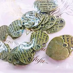 ハンドメイド手作りetc用♡素材♡パーツ♡ヴィンテージ♡アンティーク♡ハート♡