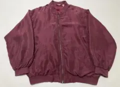 短丈 ビンテージブルゾン シルク y2k ノームコア フェード ma1風