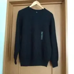 UNIQLO メンズ 3D クルーネックセーター Lサイズ ブラック