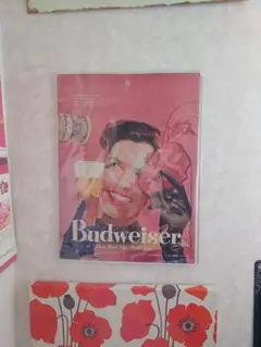 Budweiser ヴィンテージ広告ポスター インテリア タペストリー