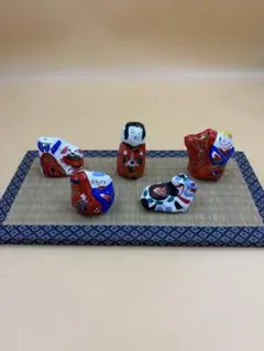 郷土玩具つまみ人形 宮内ふさ作木製箱入りセット - メルカリ