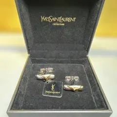 Yves Saint Laurent ネクタイピン シルバー/ゴールド　ZH13