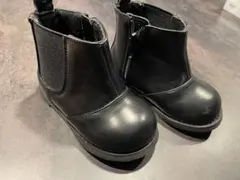 petit main キッズ サイドゴアブーツ ブラック 14cmのサムネイル