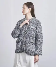 UNITED ARROWS ツイード メタルボタン カーディガン