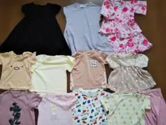 女児　１００　１２点セット　ワンピース　半袖Ｔシャツ　ｍｉｆｆｙ　ディズニー　他