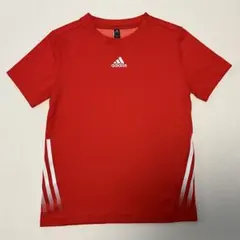 adidas 半袖Tシャツ　キッズ　140 赤