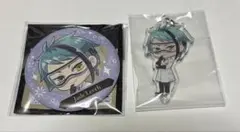 ツイステ ジェイド 缶バッジ つながるアクリルチャーム ジェイド