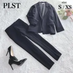 極美品✨PLST パンツスーツ セットアップ ネイビー 洗える 近年モデル