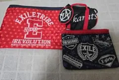 EXILE TRIBE ・24Karats ポーチ 3点セット