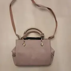 SALON de RUBAN 2way ショルダーバッグ ピンク ゴールド金具 - メルカリ