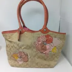 コーチ トートバッグ バッグ ピンク 16276 シグネチャーフローラル
