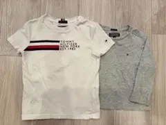 TOMMY HILFIGER 半袖長袖Tシャツ 2枚セット 80 90男女兼用