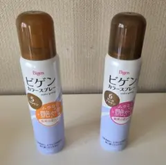 Bigen カラースプレー 6ブラウン、7 ダークブラウン 2本セットのサムネイル