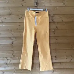 ZARA カラーロングパンツ　オレンジ