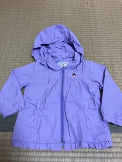 Miki House フード付きジャケット 80サイズ パープル