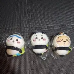 ちいかわパンダなマスコット　ちいかわ、ハチワレ、うさぎ3点セット