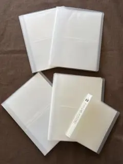 ハガキフォルダー　クリアファイル　合計5冊　サイズ4種(全収納で364枚)セット