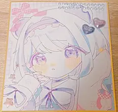 オリジナル 手描き アナログイラスト 色紙 20 イラスト オリジナル 手描き アナログイラスト 色紙 20. - メルカリ