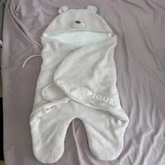 ジェラートピケ　パウダーベア　おくるみ