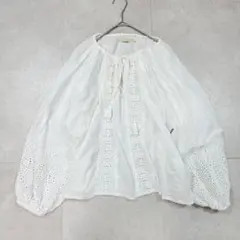 美品✨ヌキテパ ne Quittez pa カットワークブラウス インド綿のサムネイル