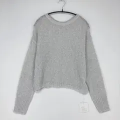 La boutique BonBon シルバー 長袖ニットセーターのサムネイル