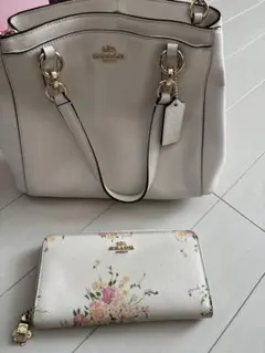 COACH ホワイト トートバッグ 財布 セット